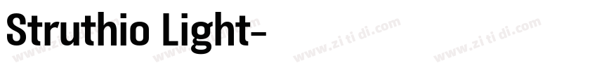 Struthio Light字体转换
